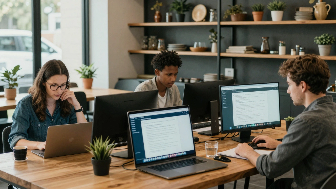 Three freelance writers in Australia work on niche content for healthcare, fintech, and elder care.