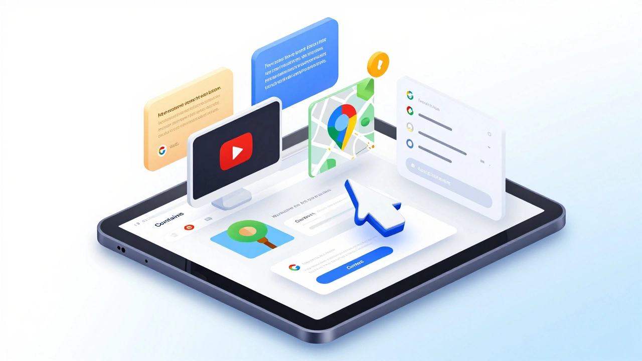 Isometric illustration of drag-and-drop website building blocks