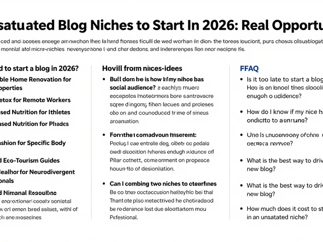 12 Unsaturated Blog Niches to Start in 2026: Real Opportunities