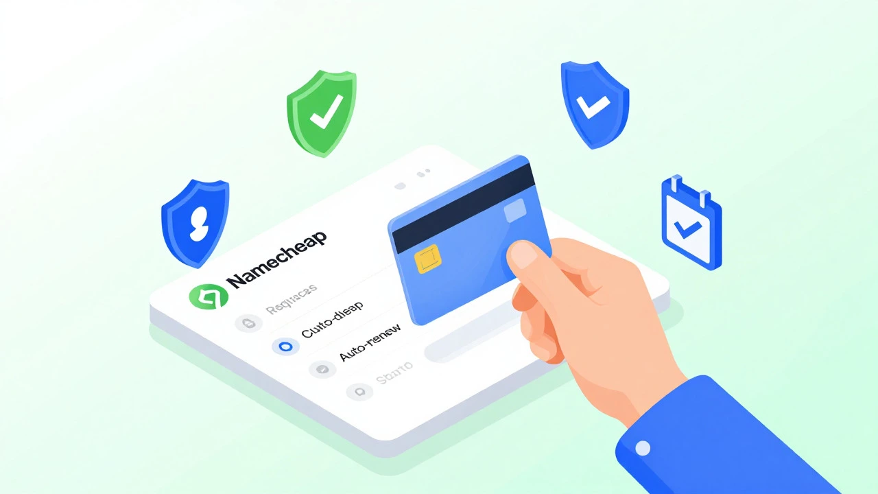 Illustration of safely buying a domain name online