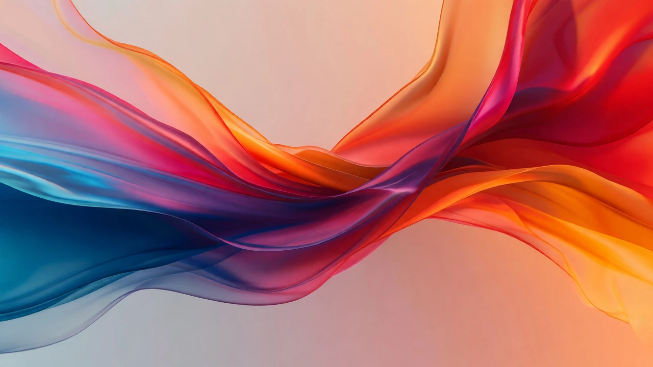 Abstract blend of colors representing the 60-30-10 web design rule.